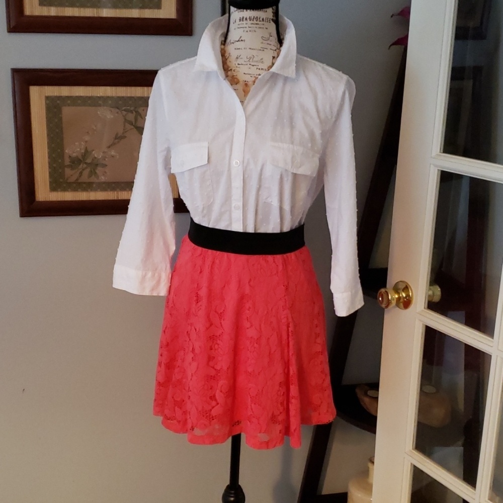 Candies Lace Skaters Skirt Size M
